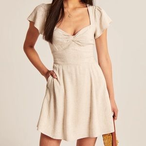 Abercrombie & Fitch Knot Front Mini Dress